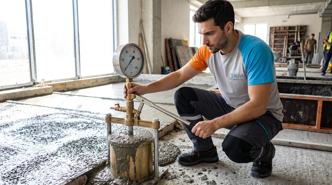 Basınçlı Taze Beton Hava Ölçer (Porozimetre)